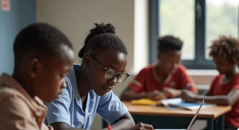 Students in private tutoring sessions with a verified Khishango tutor in Cameroon